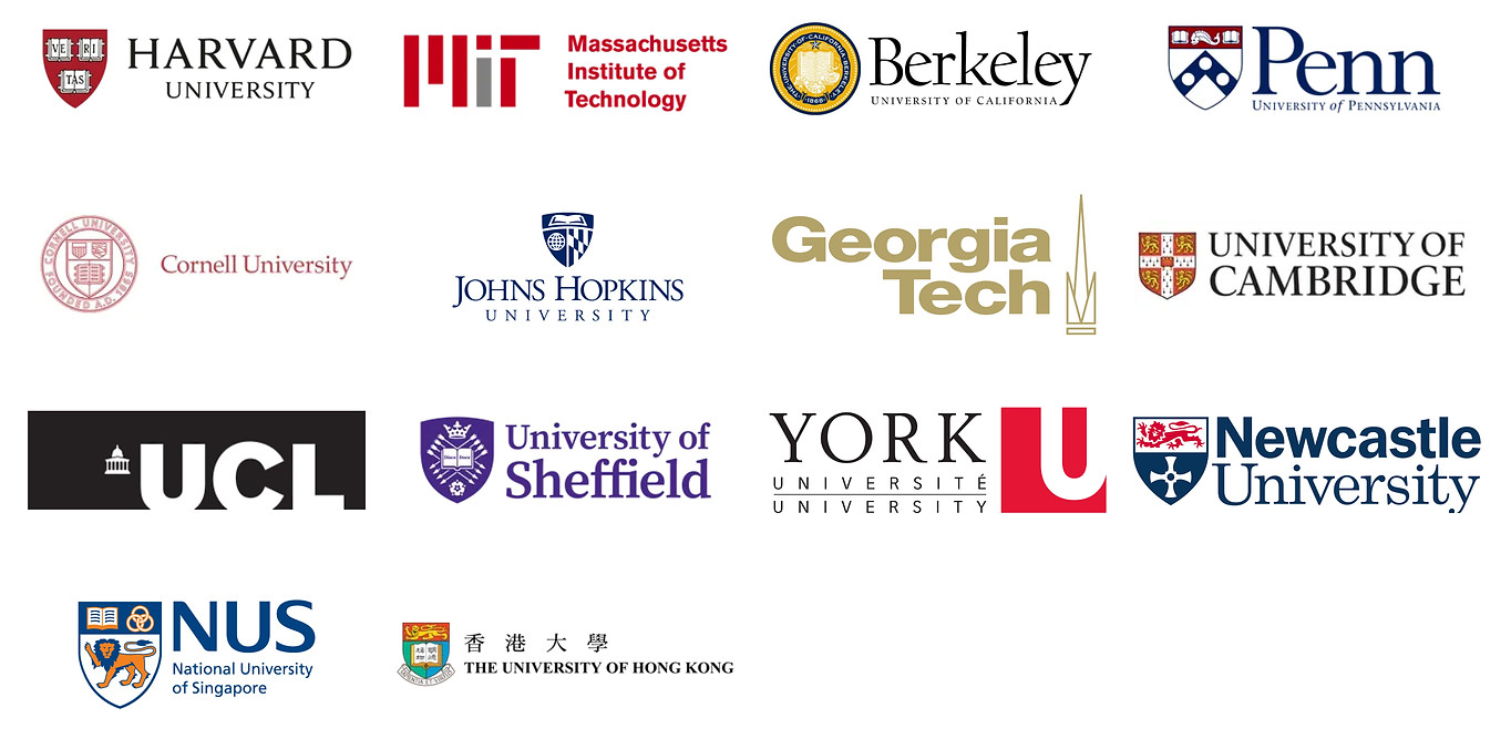 哈佛大学、麻省理工学院、伯克利、宾夕法尼亚大学等 Offer 院校 Logo